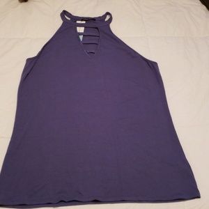 High neck keyhole tank